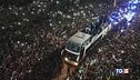 Accoglienza trionfale per Messi e Argentina