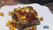 Costine di maiale con papaccelle e patate