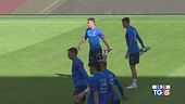 La Nazionale in campo prima del riposo estivo