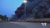 In fiamme a Malagrotta i rifiuti di Roma