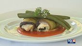 Involtini di melanzana con filetti di orata