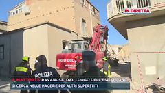 Ravanusa, dal luogo dell'esplosione