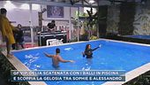 GF VIP, Delia scatenata con i balli in piscina