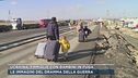 Ucraina, famiglie con bambini in fuga