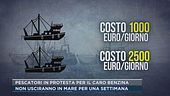 Pescatori in protesta per il caro benzina