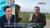 La ferrovia bloccata per un uccello