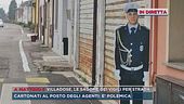 Villadose, le sagome dei vigili per strada