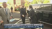 L'arrivo di Amber e Johnny Depp al tribunale