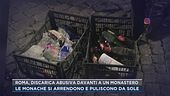 Roma, discarica abusiva davanti ad un monastero