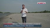 Rovigo, dalle secche sopra il fiume Po