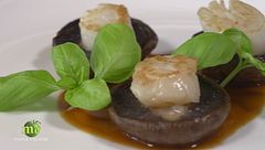 Funghi Portobello e capesante