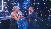 Nicola Savino e Michelle Hunziker in "Shallow"