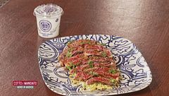 Crostata prugnarella e Tagliata di manzo laccata allo yogurt