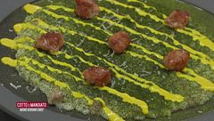 Risotto con luganega bagoss e polvere di aglio orsino