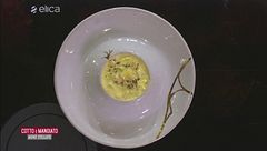 Pasta al sacco caprino e zabaione alla salvia