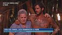 Isola dei Famosi, Luca riabbraccia il padre