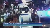 Napoli, 5 vigili feriti da folla migranti