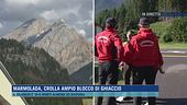 Marmolada, crolla ampio blocco di ghiaccio