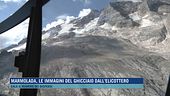 Marmolada, le immagini del ghiacciaio dall'elicottero