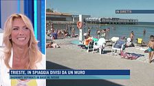 Trieste, in spiaggia divisi da un muro