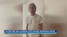L'allenatore della Reggina Pippo Inzaghi incoraggia Davide