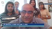 Da Brescia, il caro vita con 11 figli