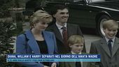 Diana, William e Harry separati nel giorno dell'amata madre