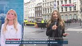 A Mattino 5 Londra, il lungo addio alla Regina