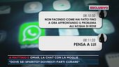 Omar Confalonieri, la chat con la moglie