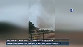 Tromba d'aria sul litorale di Sabaudia