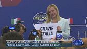 La prima uscita ufficiale di Giorgia Meloni