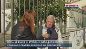 Roma, le buche in strada in zona San Lorenzo