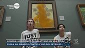 Londra, ambientalisti, imbrattano un van Gogh