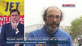 Milano Linate, la protesta al grido "No jet privati"