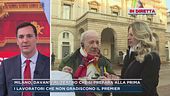Milano, davanti al teatro che si prepara alla prima