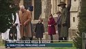 I reali inglesi alla messa di Natale