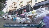 Roma, strade invase dai rifiuti dopo il Natale