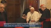 Benedetto XVI e l'addio al pontificato nel 2013