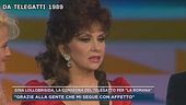 Gina Lollobrigida, la consegna del telegatto per "La romana"