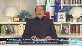Silvio Berlusconi sugli aumenti delle pensioni