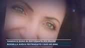 Mangia il sushi al ristorante, poi muore