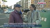 Roma, l'emergenza rifiuti per le vie della città