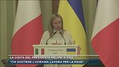 La visita del presidente Meloni a Kiev: "Chi sostiene l'Ucraina lavora per la pace"