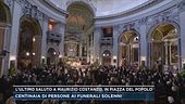 L'ultimo saluto a Costanzo, centinaia di persone ai funerali solenni