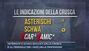Asterischi e schwa bocciati dalla Crusca