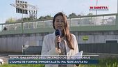 Roma, dal luogo dell'incendio dell'automobile