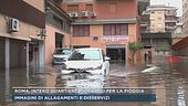 Roma, intero quartiere bloccato per la pioggia