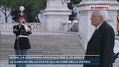Roma, la cerimonia ufficiale per il 25 aprile