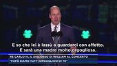 Re Carlo III, il discorso di William al concerto