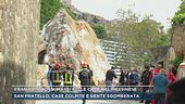 Frana di grossi massi sulle case nel messinese